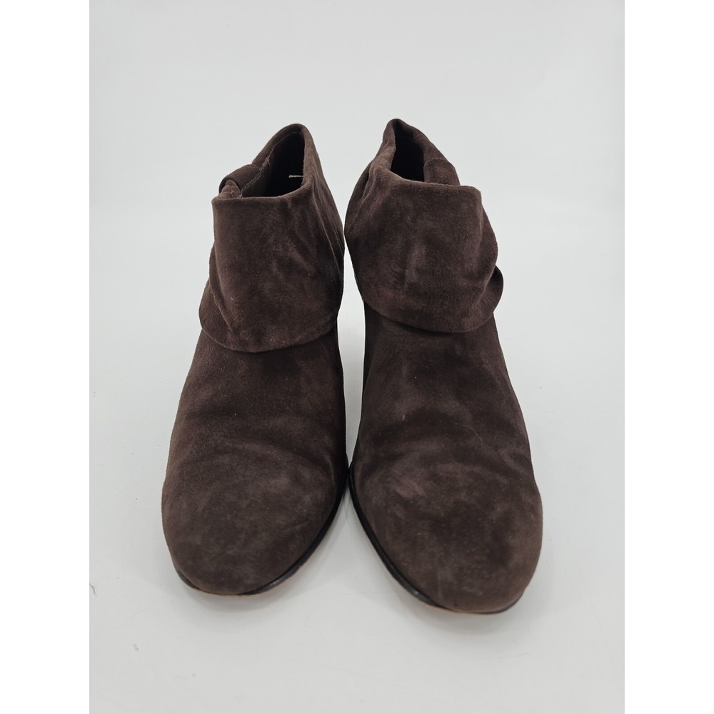 KATE SPADE Bison Bow Suede Ankle Booties Brown Size 9